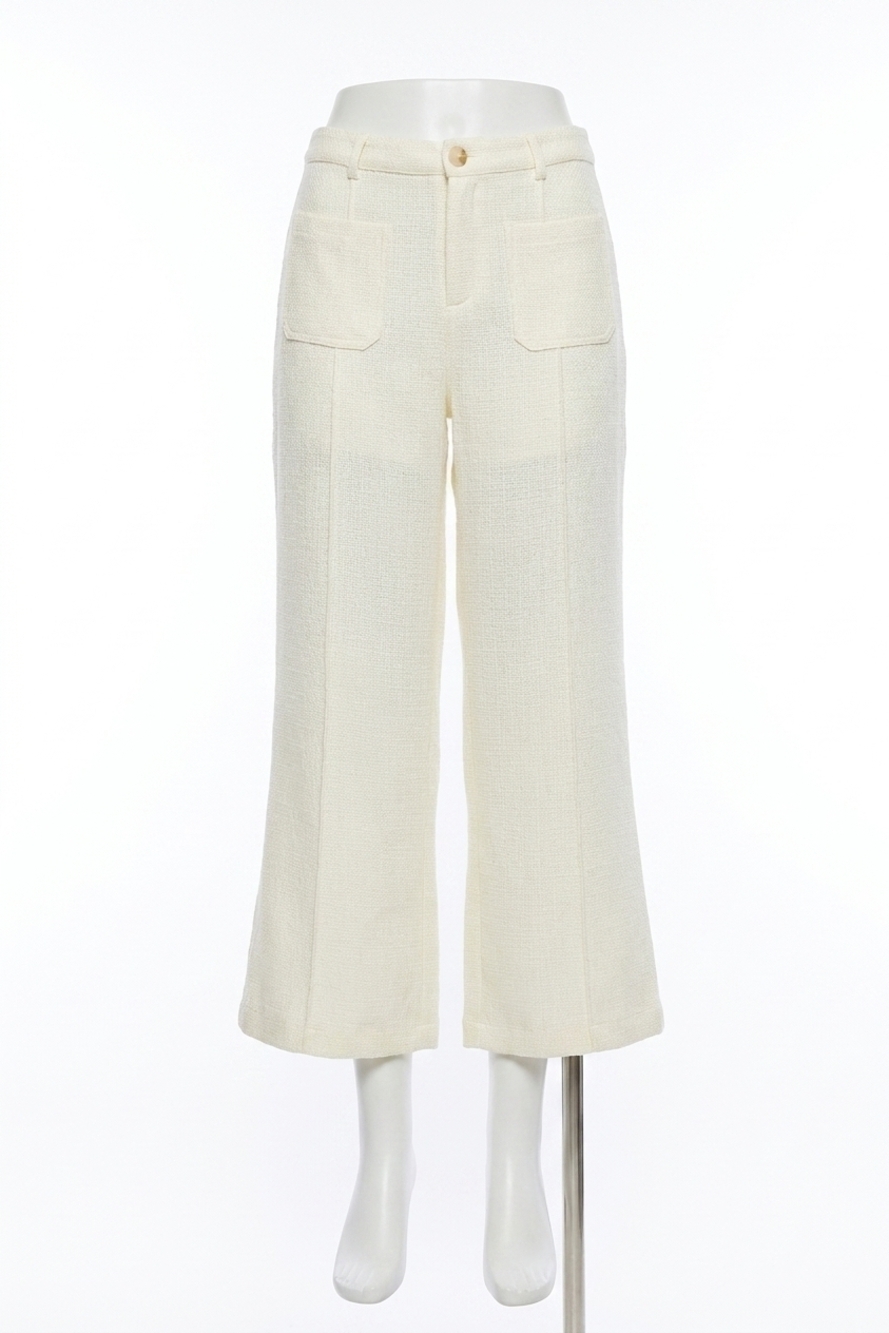NEW ENTRO best of both worlds wide leg pants in ivory